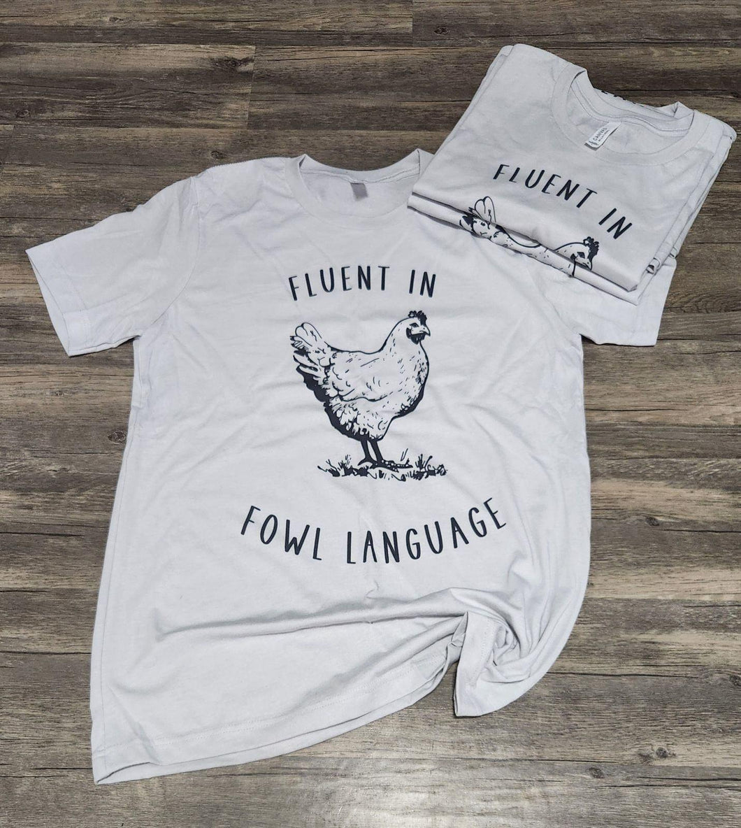 Fowl Language- light grey