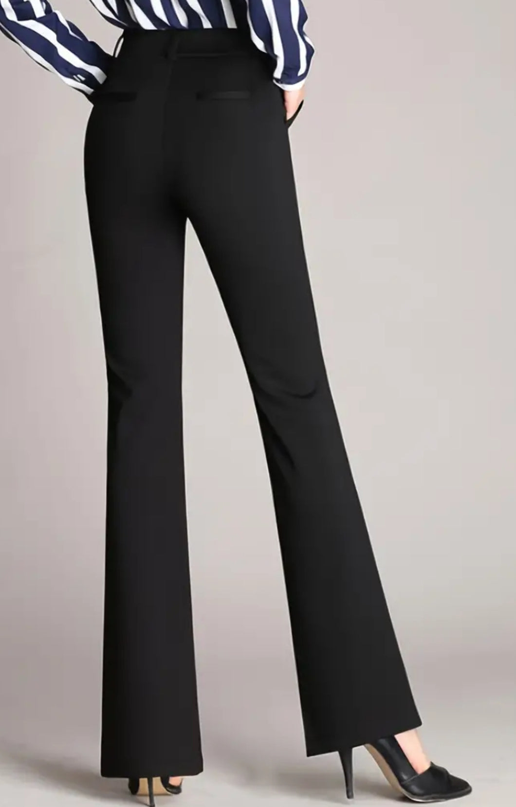 Black Flare Dress Pants