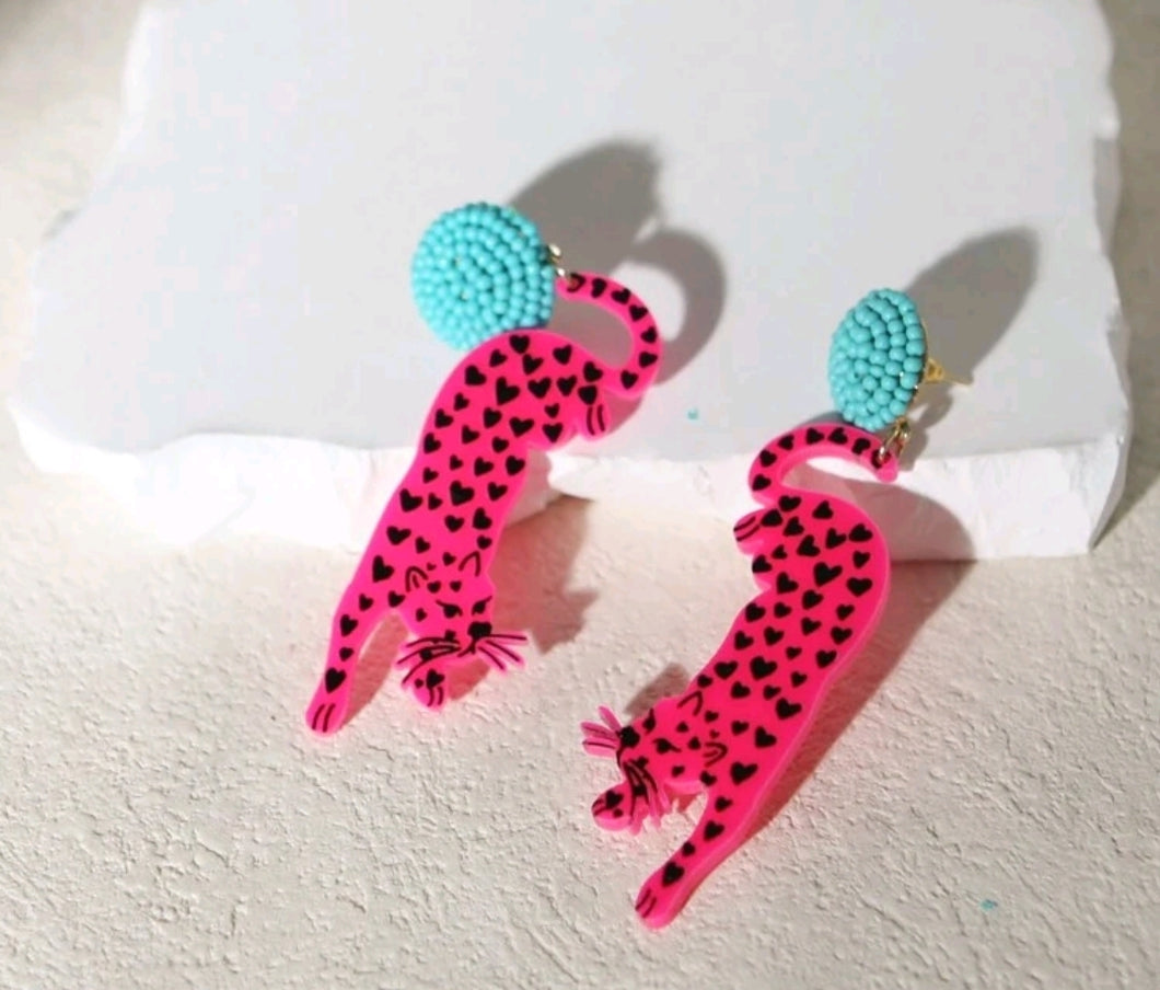 Cheetah Stud Earrings