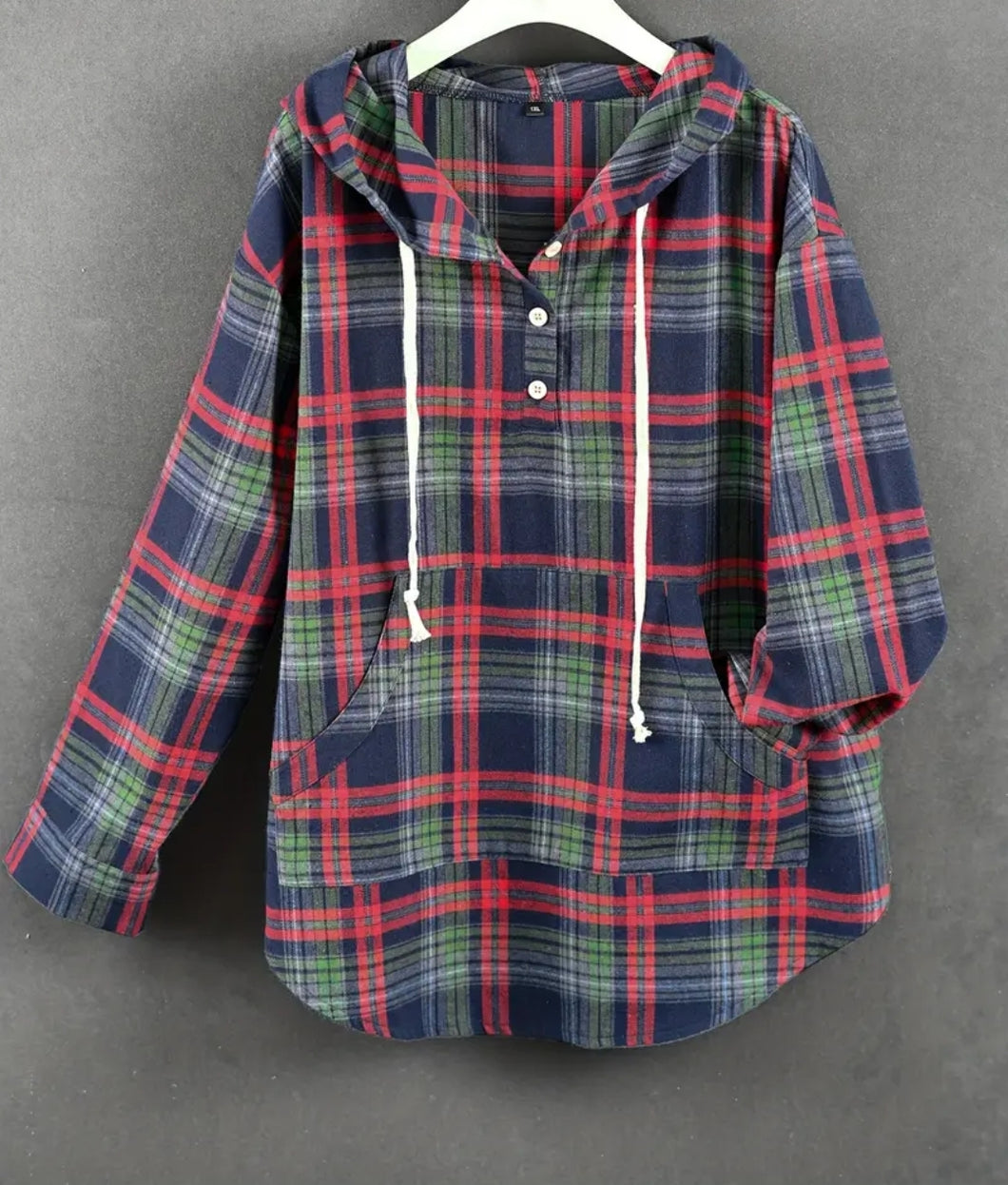 Curvy London Hooded Flannel