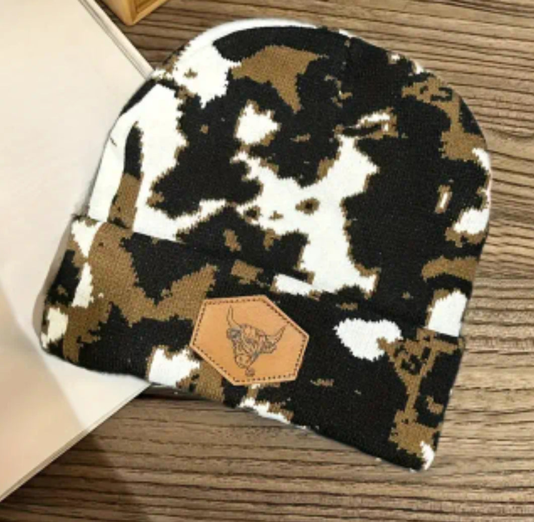 Cow Patch Beanie