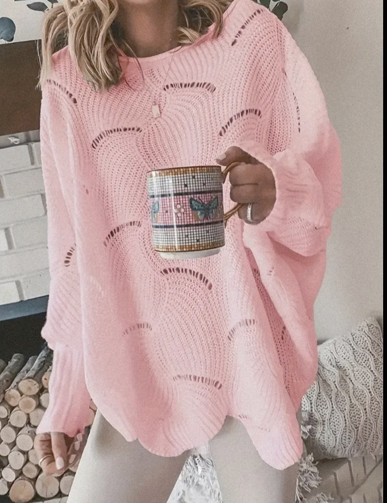 Blushing Crop Sweater ☆Small