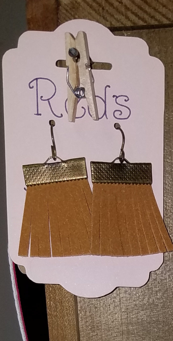 Mustard Suede Earrings