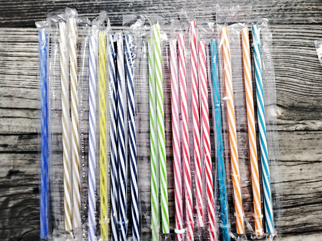 Striped straws