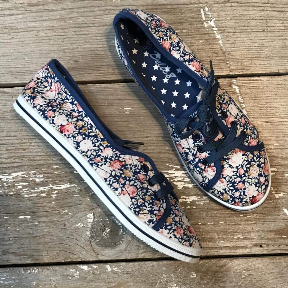 Floral sneakers